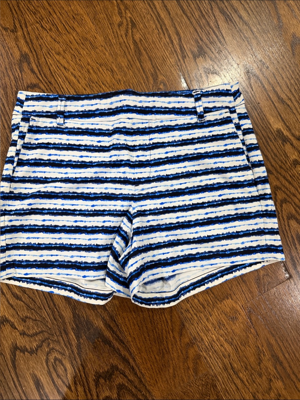 SPANX White and Blue Striped  sunshine Women's Shorts